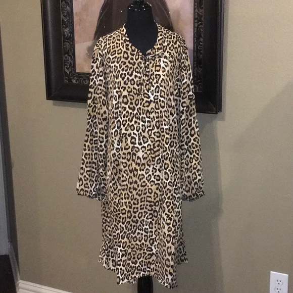 Chico's Dresses Chicos Leopard Print Dress Poshmark